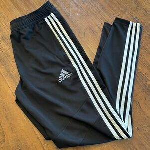 Adidas Mens AEROREADY Tiro Track Soccer Warm-Up Pants Black White Size S Joggers
